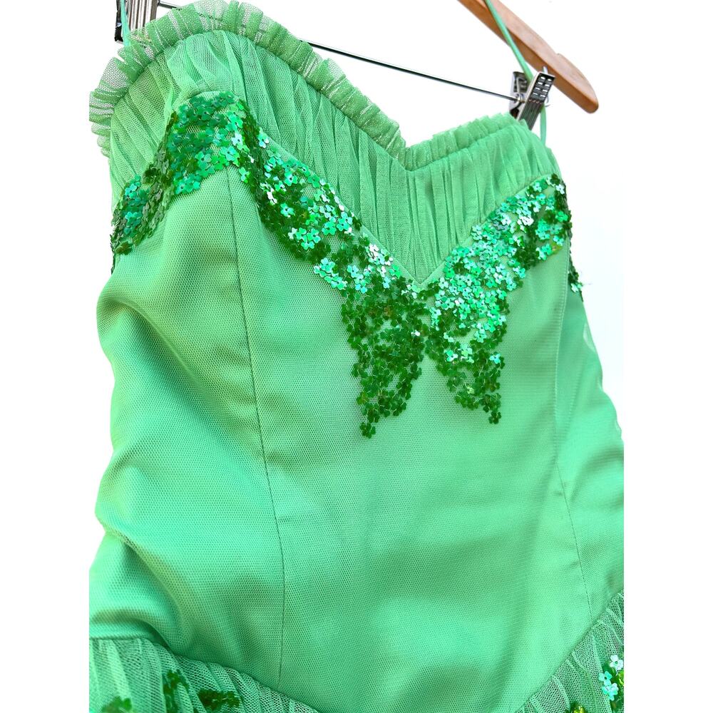 Y2K Betsey Johnson Sharpay Evans Dress High School Musical Green Fairy Tulle 6 - Picture 8 of 11